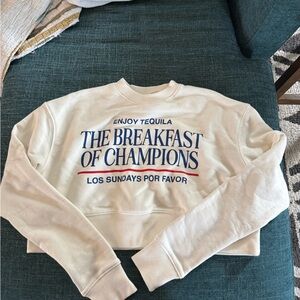 Breakfast of Champions cropped sweatshirt